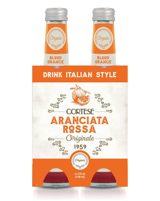 Classic Italian Blood Orange Sparkling Soft Drink in 4-Pack